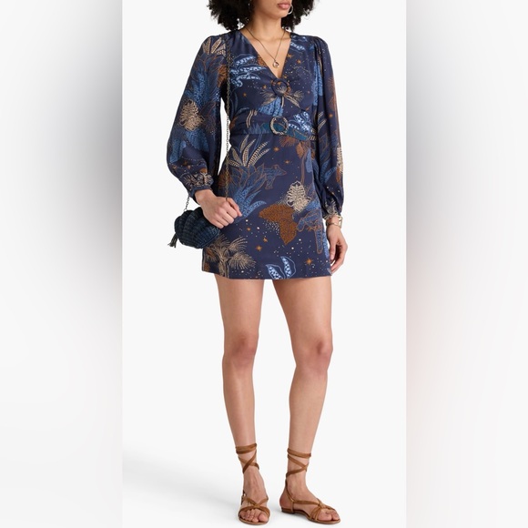 FARM Rio Night Jungle Mini Dress NWT